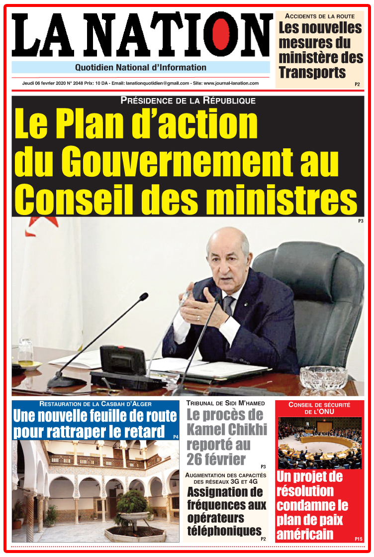 Edition Du 06 02 2020 La Nation
