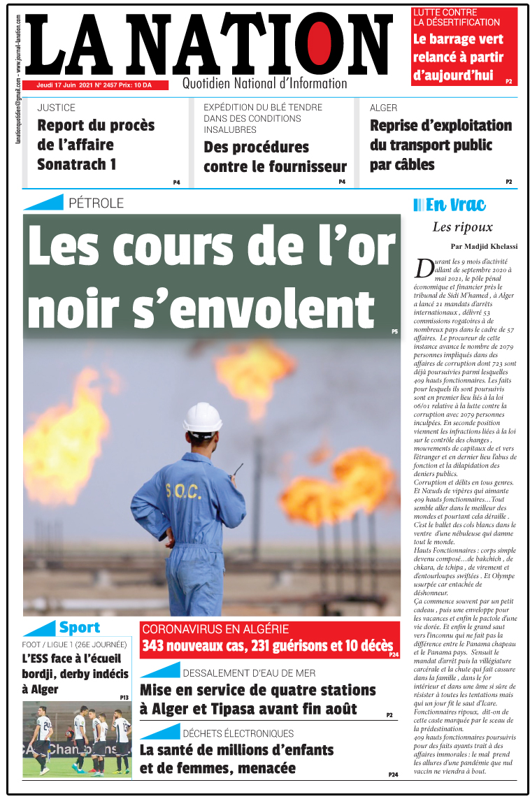 Edition Du 17 06 2021 La Nation