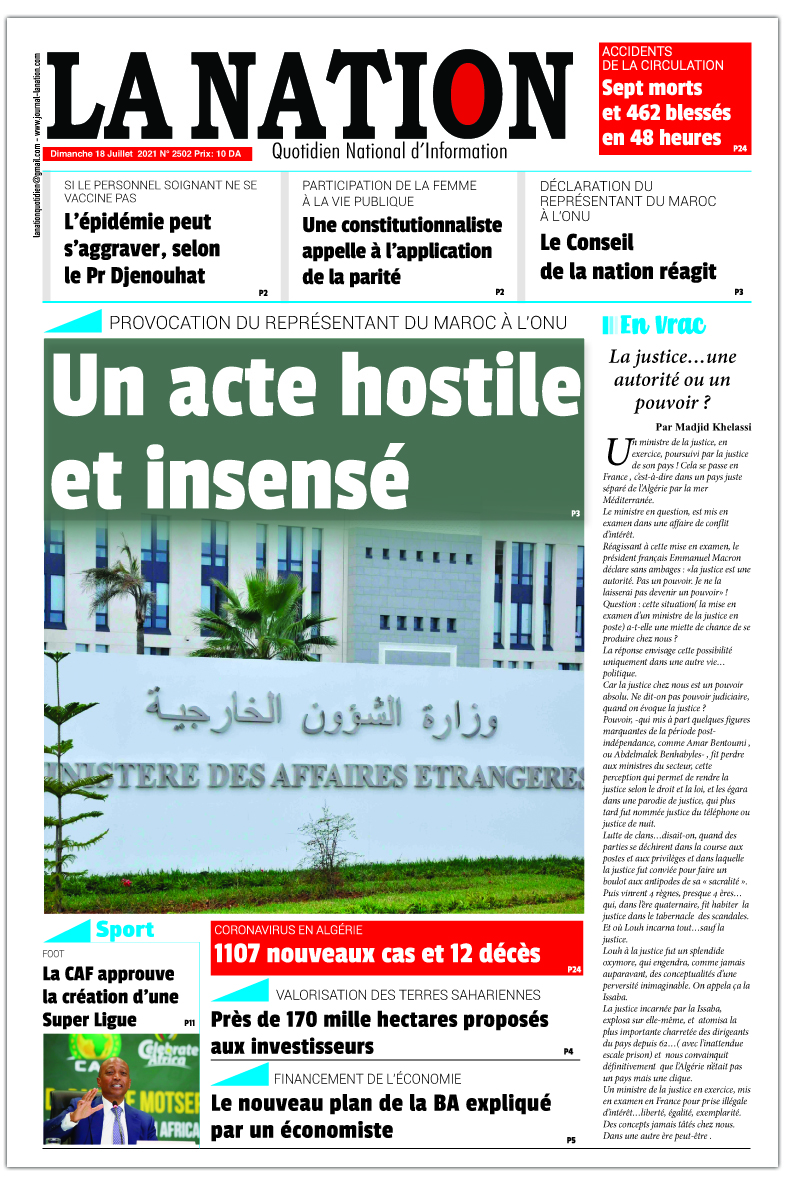 Edition Du 18 07 2021 La Nation