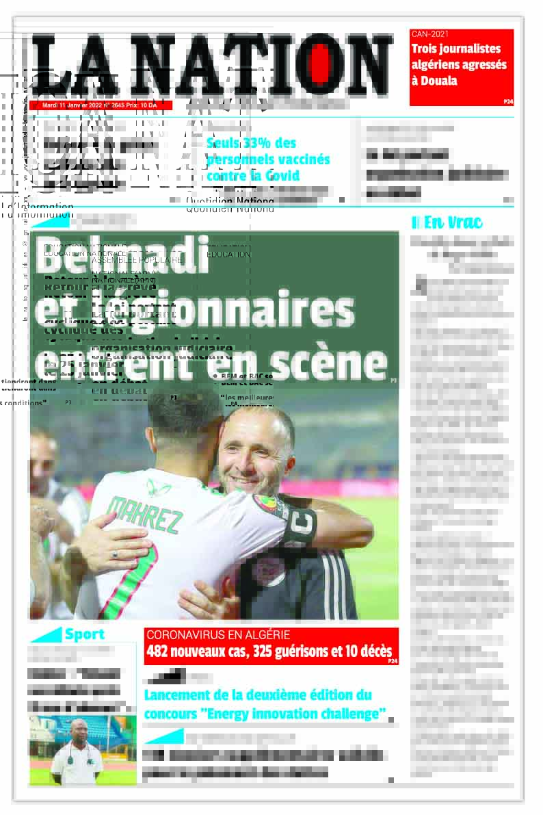 Edition Du 11 01 2022 La Nation