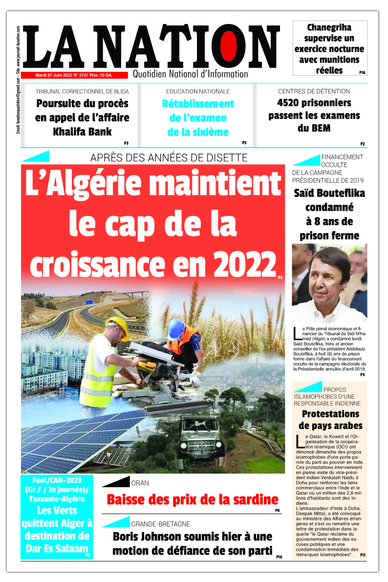 Edition Du 07 06 2022 La Nation
