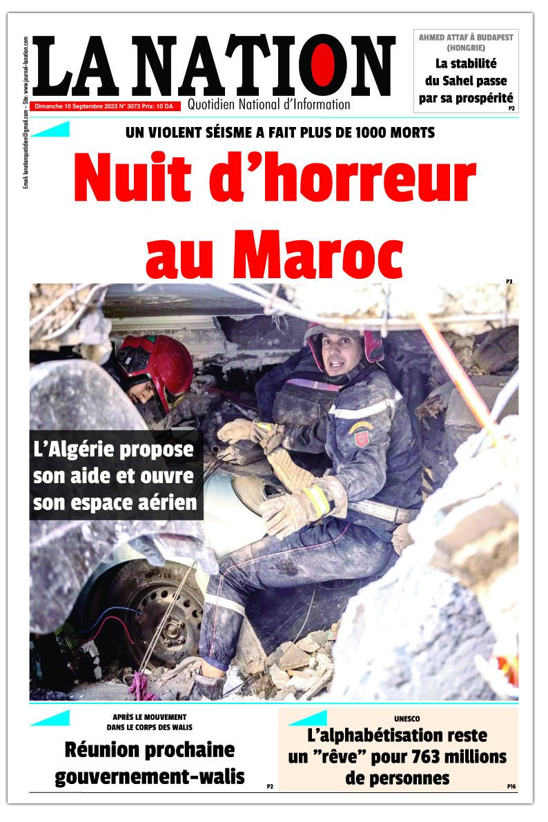 Edition JOURNAL LA NATION N°3073 du 10/09/2023 LA NATION
