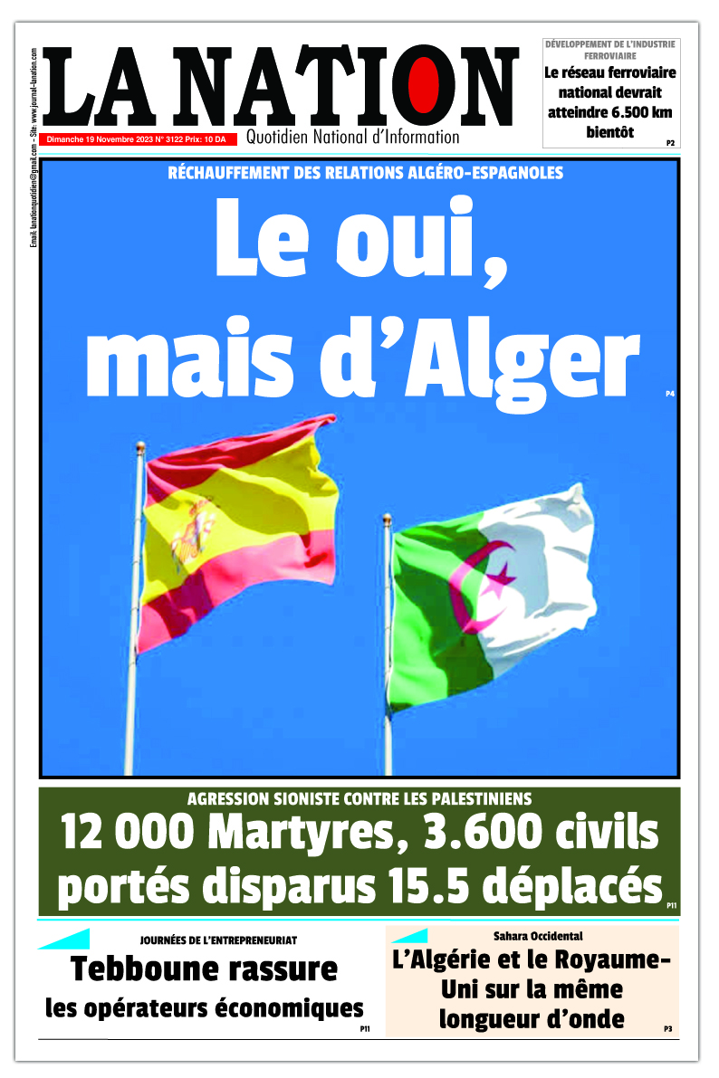 Edition JOURNAL LA NATION N°3121 du 19/11/2023 LA NATION