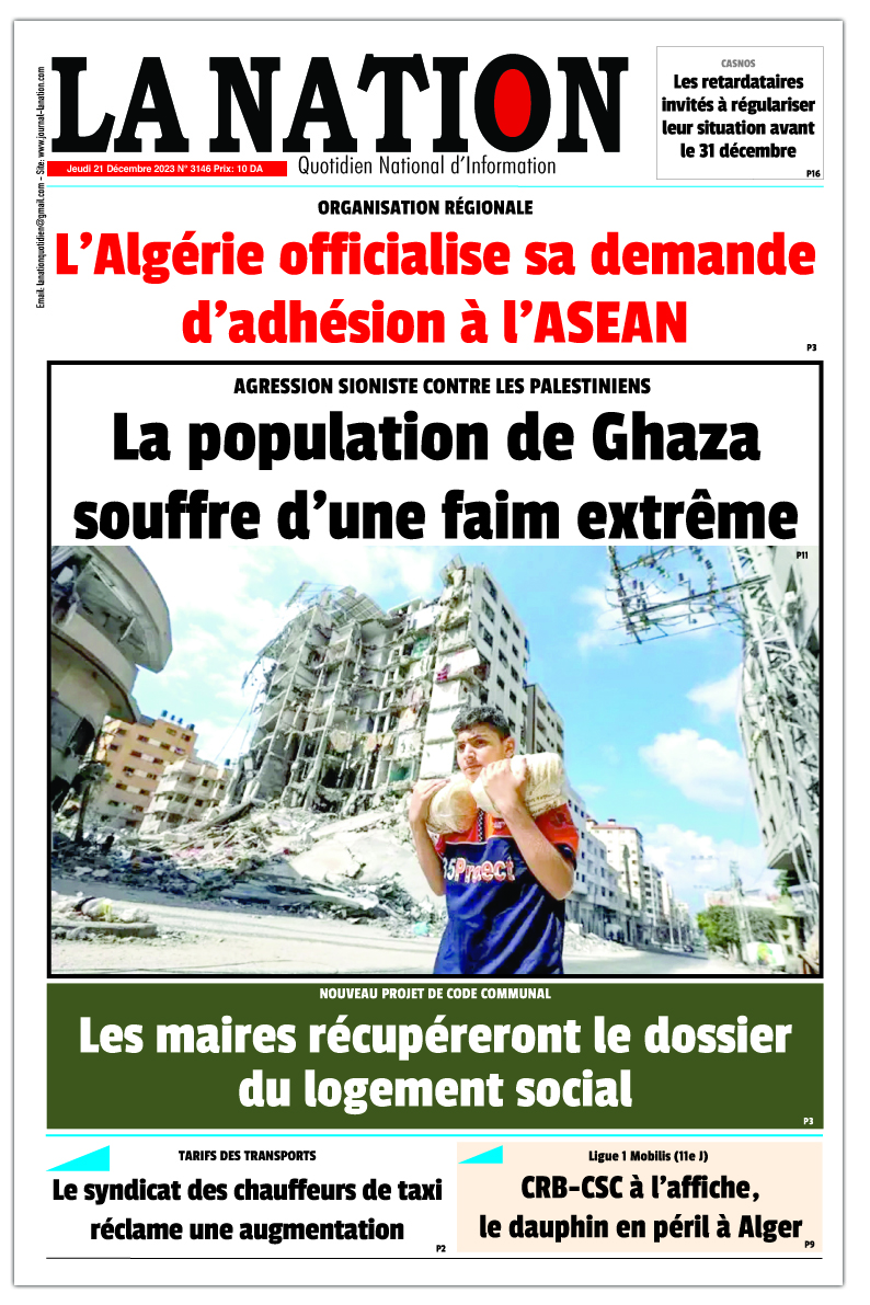 Edition JOURNAL LA NATION N°3146 du 21/12/2023 LA NATION